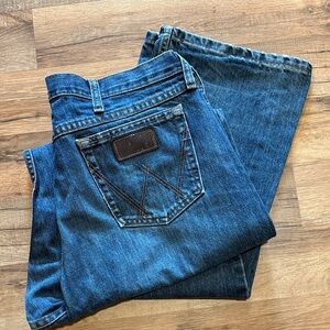 Wrangler Men's Dark Blue Jeans